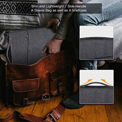 17 17.3 Inch Laptop Sleeve Case Bag for Asus VivoBook Pro 17/Asus TUF/Asus ROG 17.3, HP Pavilion 17/ HP Envy 17.3, Dell Inspiron 17 7000 3780, Notebook Ultrabook Case(Space Grey)