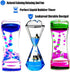 LYPGONE Liquid Motion Bubbler Timer 3 Pack Colorful Marine Organism Theme Hourglass Timer Sensory Toys Children Activity Toys Calm Relaxing Desk Toys Anxiety Toys Autism Toys ADHD Fidget Toys