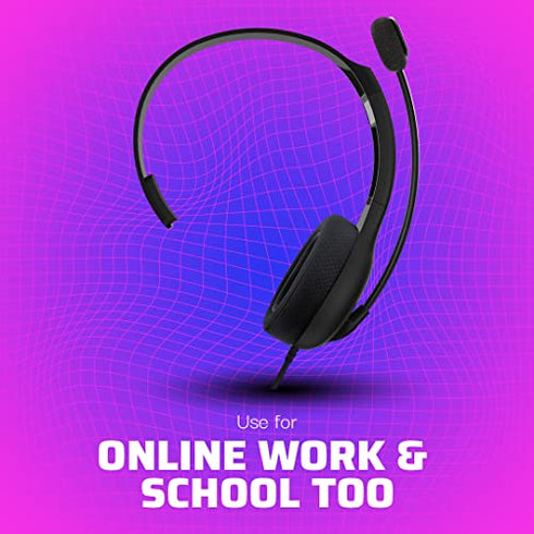 PDP LVL30 Wired Headset with Single-Sided One Ear Headphone for PlayStation, PS4, PS5 - Mac, Tablet Compatible - Noise-Cancelling Mic - Lightweight, Cool Comfort, Great for Gaming - Black