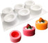 6 Holes Pudding Cup Art Cake Mould Pan 3d Silicone Mold Mousse Chocolate Mould