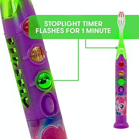 Firefly My Little Pony Ready Go Light-up Kids Toothbrush, Soft, 1-Count (Assorted Characters)