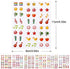 Konsait 318pcs 159Pairs Stick on Earrings 3D Gems Glitter Crystal Sticker Earrings Sticky Self-Adhesive Earrings for Little Girls Toddlers Dress up Pretend Princess Play Jewelry Accessories for Kids