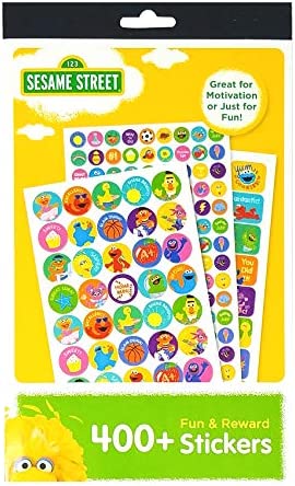 Sesame Street 400+ Fun & Reward Sticker Book | 6 Sheets | Incentive Stickers for Kids | Great for Teachers, Parents, or Caregivers | Incentives, Crafts and Scrapbooking | by Leap Year Publishing
