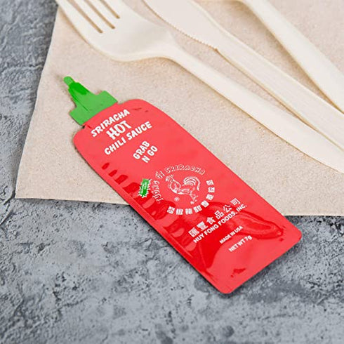 Grab N Go Huy Fong Sriracha Hot Chili Sauce Packets (50 Pack)