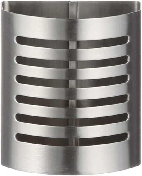 iDesign Forma Magnetic Modern Pen and Pencil Holder, Metal Writing Utensil Storage Organizer for Kitchen, Locker, Home, or Office, 3.25" x 1.75" x 3.50", Brushed Stainless Steel