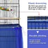 ASOCEA Extra Large Bird Cage Seed Catcher Birdcage Seeds Guard Skirt Nylon Mesh Netting Parrot Parakeet Round Square Cage - Blue (Not Include Birdcage)