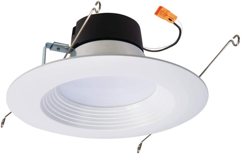 Halo LT560WH6930R-CA 5 in. and 6 Integrated LED Recessed Retrofit Downlight Trim, 90 CRI, Title 20 Compliant, 5 inch and 6 inch, 3000K Soft White