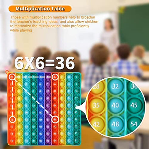 YGC LAOMI P00p with Numbers Multiplication Table Game Fidget Math Toys,Stress Relieving Fidget Learning Game Toy to Create Kinds of Math Manipulative,It Makes Learning Easier and More Fun