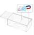 FEMELI Acrylic Tissue Box,Clear Facial Tissue Holder Case Dispenser Napkin Organizer for Bathroom Kitchen Bedroom Office