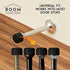 Door Stop Bumper Tips - 20 Pack Black Silicone Rubber Replacement Stopper Ends with Universal Fit by ROOM STARTERS
