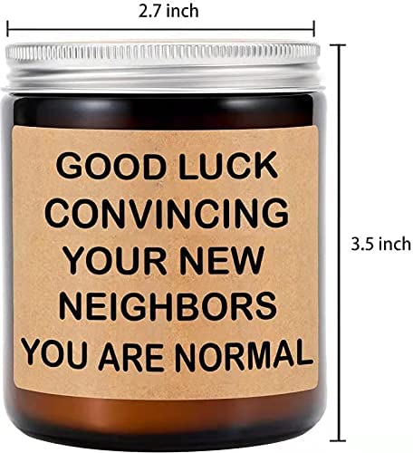 Funny Housewarming Gift, SUVEUS Fruity Scented Candles, House Warming Presents for New House, Funny Gifts for Friends, Highly Scented Long Lasting Natural Soy Jar Candle (7oz)