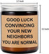 Funny Housewarming Gift, SUVEUS Fruity Scented Candles, House Warming Presents for New House, Funny Gifts for Friends, Highly Scented Long Lasting Natural Soy Jar Candle (7oz)