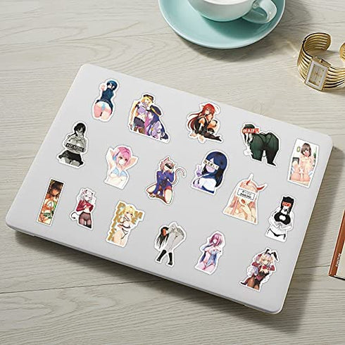 Anime Girl Stickers Pack 200 Pcs Anime Stickes,Waifu Anime Sexy Girl Stickes for Water Bottle Laptop Travel Case Skateboard Luggage Anime Car Decals