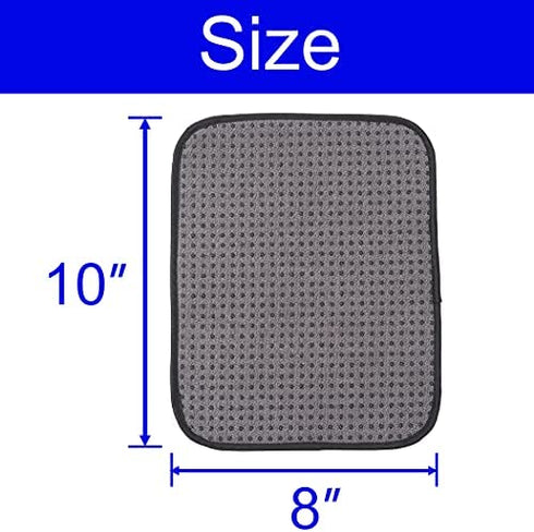 (3-Pack) Microfiber Bowling Ball Towel - 10 Inches x 8 Inches Premium Quality Bowling Ball Shammy Pad with Easy-Grip Dots - Clean Bowling Ball from Dirt and Oil to Improve Grip and Precision