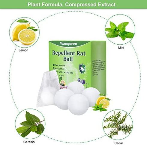 4 Pack Mouse Repellent Rodent Repellent, Peppermint Oil to Repel Mice and Rats, Mice Repellent Pest Insect Control