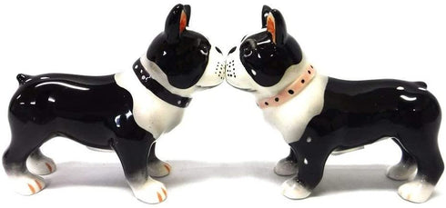 Pacific Giftware Salt & Pepper Shakers - Boston Terrier Pups Magnetic Salt and Pepper Shakers