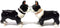 Pacific Giftware Salt & Pepper Shakers - Boston Terrier Pups Magnetic Salt and Pepper Shakers
