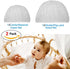 2 Pack Mosquito Cover for Stroller, Bug Net for Car Seat, Portable Durable, No Harmful Chemicals, Long-Lasting Infant Insect Shield Netting, White (M+L)