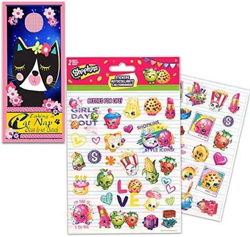 Gabby's Dollhouse Sticker Book for Girls - Bundle with 300+ Gabby's Dollhouse Puffy Craft Stickers, Shopkins Stickers and More (Gabby's Dollhouse Party Supplies for Kids, Toddlers)
