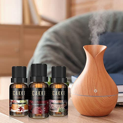 Christmas Essential Oils Gift Set, for Home, for Diffusers, 6x10mL, CAKKI Premium Grade Fragrance Oils, for Christmas scents, Pure Aromatherapy Oils, for Candles Making, for Soaps Making