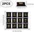 AIEX 24Pcs Monthly Tabs Calendar Stickers, Monthly Calendar Stickers Tabs Adhesive Index Tabs for Planners, Journal, Notebook, Agendas and Organizers, Office and Sturdy (Black)