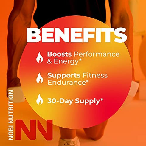 L-Carnitine Fat Burner | Healthier Weight Loss for Women & Men | Diet Pills Appetite Suppressant Carb Blocker Metabolism & Thermogenic Booster by Nobi Nutrition