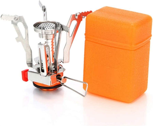 LBI Backpacking Stoves 3.3 oz, 10000BTU, Non-battery Ignition, for Camping, Hiking, Emergency.