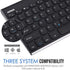 Bluetooth Keyboard, Arteck Stainless Steel Universal Portable Wireless Bluetooth Keyboard for iOS iPad 10.2-inch, Air, Pro, Mini, Android, Windows Tablets PC Smartphone Built in Rechargeable Battery