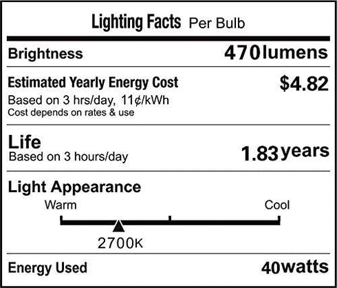 VSTAR G9 Halogen Bulb, 40-Watt 120-Volt Base G9 Halogen Bulb (6pack)