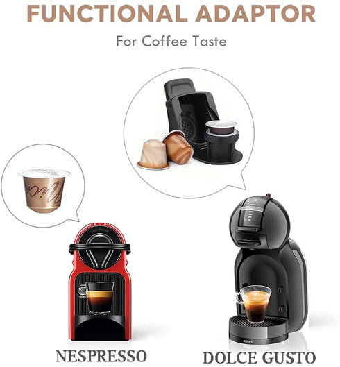 Sesama Converter for Dolce Gusto Machine to Brew Nespre**so Coffee Pod,Adapter from Compatible with:Dolce EDG606; EDG466 Genio2 ; EDG305 Mini Me EDG455TEX1 Melody