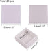 BENECREAT 24PCS White Gemstone Display Box Jewelry Box Container with Clear Top Lids, 1.57" x 0.6", for Gems, Coins?Jewelry and Valentine's Day Gift Packing