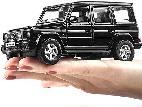 TGRCM-CZ 1/36 Scale G63 Casting Car Model, Zinc Alloy G Wagon Toy Car for Kids, Pull Back Vehicles Toy Car for Toddlers Kids Boys Girls Gift (Black)