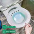 Zafina Sitz Bath for Toilet Seat, Foldable Postpartum Care Basin, Sitz Bath Tub for Soothes and Cleanse Vagina & Anal, Hemorrhoids and Perineum Treatment, Ideal for Post-Episiotomy Patients…