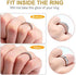 Blulu Ring Size Adjuster Loose Rings Adjuster Invisible Ring Sizer with Clean Cloth for Wide Ring Fixing, 5 Sheets (85 Pieces Totally)