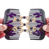 Aethland 4 Pcs Hair Combs for Women Accessories, Comby Magic Hair Comb for Women Wood Beaded Stretch Double Hair Side Combs Clips Elastic Beaded Hairpins Combs (Set A)
