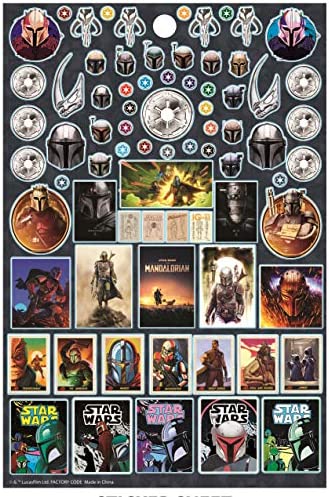 Baby Yoda Star Wars The Mandalorian Sticker Book Pack - Over 300 Stickers
