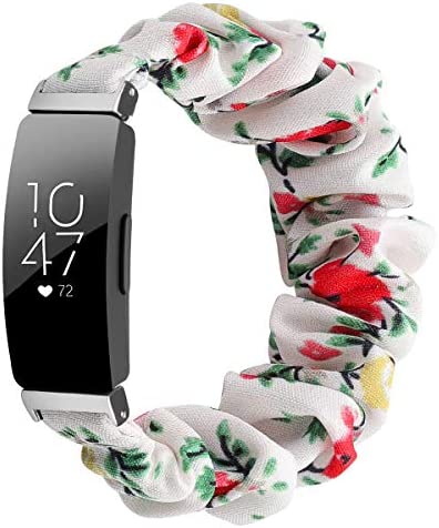 FitTurn Cute Elastic Bands Compatible with Fitbit ACE 3/ ACE 2 Band for Kids Small Elastic Cloth Pattern Printed Fabric Wristbands Bracelet Watch Band for Inspire 2 Girls (2pack-5)