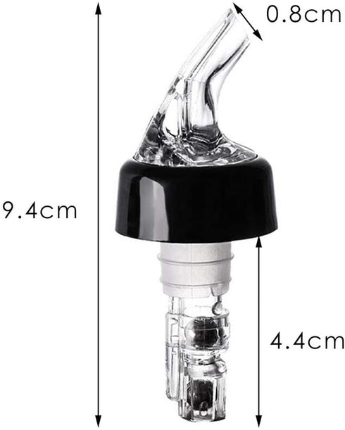 6 Pcs Measured Bottle Pourer, Liquor Pourers 1oz/30ml Automatic Liquor Bottle Pourers Bottle Jigger Quick Shot Spirit Measure Pourer for Wine Cocktail Gin Jigger