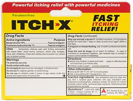 Itch-X Fast-Acting Anti-Itch Gel, 1.25-Ounce (Pack of 4)