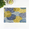 rouihot Set of 6 Placemats Green Spring Flower Blue Yellow and Navy Chrysanthemum Brown Non-Slip Doily Place Mat for Dining Kitchen Table