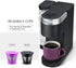 Reusable K Coffee Filter Compatible with K-Cup Keurig Supreme and K Supreme Plus Coffee Brewers, BENFUCHEN Refillable Filters Coffee Capsule Cups Bonus 20 Pcs Coffee Paper Filters, 3 Black 3 Purple,