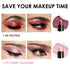 FOCALLURE 2 Pcs Shimmer Cream Eyeshadow Stick,Brightener Eyeshadow Pencil Crayon,Highlighter Eye Shadow Stick Sets with Crease-proof Formula,Long Lasting Waterproof Eye Shadow Make Up,Blossom