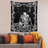 Wonrizon The Lovers Skull Tapestry,Black and White Romantic Constellation Skeleton Tapestries Wall Hanging decor for Living Room Bedroom (51.2”x 59.1”)