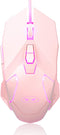 MageGee G10 Gaming Mouse Wired, 7 Colors Breathing LED Backlit Gaming Mouse, 6 Adjustable DPI (up to 3200 DPI), Ergonomic Optical Computer Mouse with 7 Buttons for Windows PC Gamers