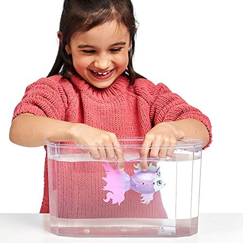 Little Live Pets - Lil' Dippers: Princessa | Interactive Toy Fish, Magically Comes Alive in Water, Feed and Swims Like A Real Fish, Multicolor, Princessa Season 3