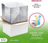 ABC Foil Insulated Box Liners 8" x 8" x 8", Pack of 10 Silver Insulated Shipping Boxes for Frozen Food, Odorless Insulated Shipping Containers, Leakproof Cold Shipping Boxes for Frozen Fish, Meat