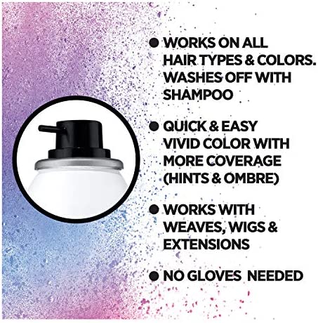 L'Oreal Paris Colorista 1-Day Washable Temporary Hair Color Spray, Silver, 2 Ounce