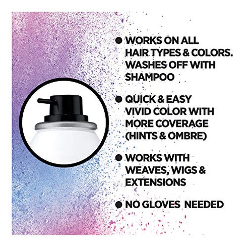 L'Oreal Paris Colorista 1-Day Washable Temporary Hair Color Spray, Rose Gold, 2 Ounces