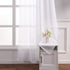 MIULEE 2 Panels White Semi Sheer Window Curtains Elegant Decoration Grommet Top Window Voile Panels/Drapes/Treatment Linen Textured Panels for Bedroom Living Room (54X45 Inches)