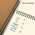 LABUK 2pcs Blank Journal Notebook Sketch Book, Unlined Spiral Notebook, A5 Soft Cover Drawing Book Diary Memo Notepads, 100 Pages/ 50 Sheets, 8.2 x 5.5 Inches, for Gifts School Supplies